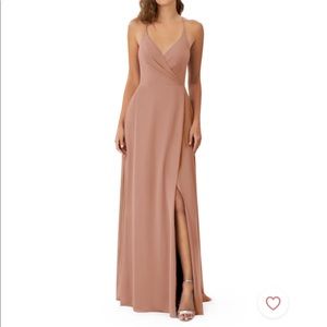 Azazie Davis A8 dress in champagne rose